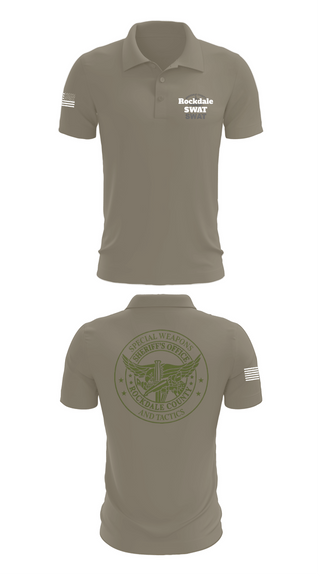 Short Sleeve Performance Polo, Rockdale SWAT, Police, Teamtime, Team time, sublimation, custom sports apparel, team uniforms, spirit wear, spiritwear, sports uniforms, custom shirts, team store, custom team store, fundraiser sports, apparel fundraiser