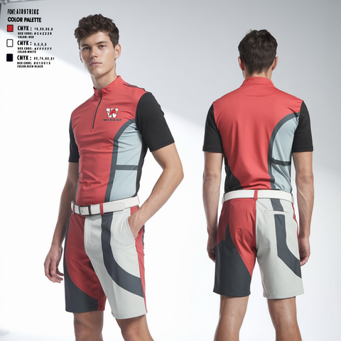 Short Sleeve Quarter Zip Jacket, Waco High Golf, Golf, Teamtime, Team time, sublimation, custom sports apparel, team uniforms, spirit wear, spiritwear, sports uniforms, custom shirts, team store, custom team store, fundraiser sports, apparel fundraiser