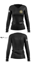 Ucla police departments Women's Long Sleeve V-neck Shirt - 5