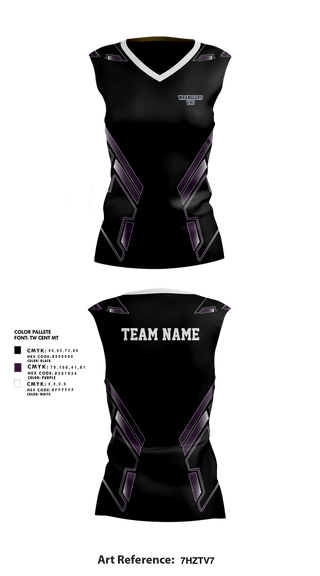Sleeveless Performance Shirt, Wrangler VBC, Women's Volleyball, Teamtime, Team time, sublimation, custom sports apparel, team uniforms, spirit wear, spiritwear, sports uniforms, custom shirts, team store, custom team store, fundraiser sports, apparel fundraiser