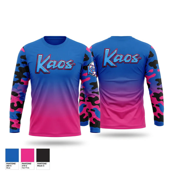 Long Sleeve Performance Shirt, KAOS, Baseball, Teamtime, Team time, sublimation, custom sports apparel, team uniforms, spirit wear, spiritwear, sports uniforms, custom shirts, team store, custom team store, fundraiser sports, apparel fundraiser