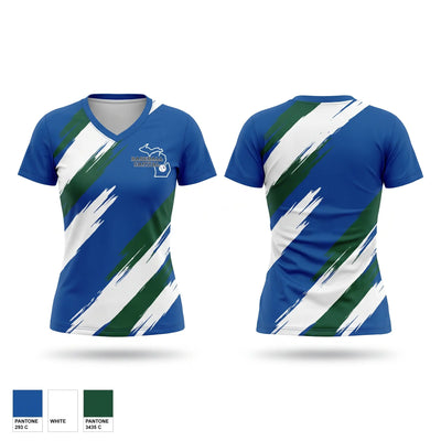 Baseball Capital Women's Short Sleeve V-neck Shirt - 1