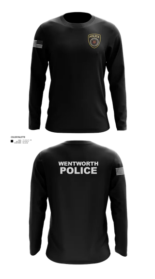 Long Sleeve Performance Shirt, Wentworth Police Department, Police, Teamtime, Team time, sublimation, custom sports apparel, team uniforms, spirit wear, spiritwear, sports uniforms, custom shirts, team store, custom team store, fundraiser sports, apparel fundraiser