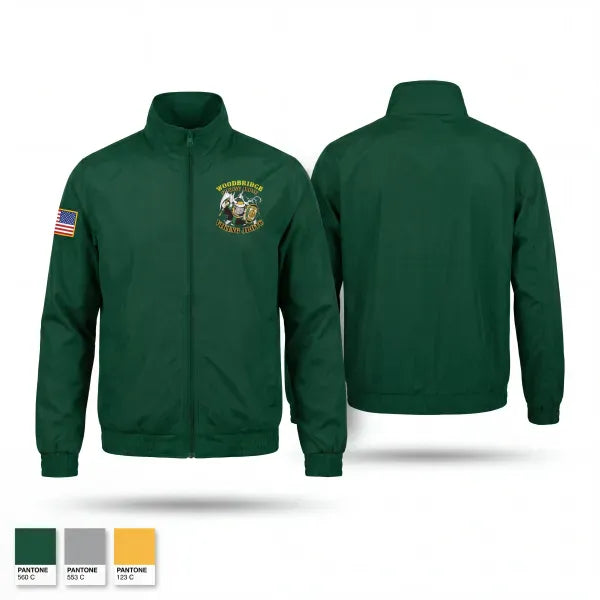 Windbreaker, Woodbridge Battalion, Army, Teamtime, Team time, sublimation, custom sports apparel, team uniforms, spirit wear, spiritwear, sports uniforms, custom shirts, team store, custom team store, fundraiser sports, apparel fundraiser