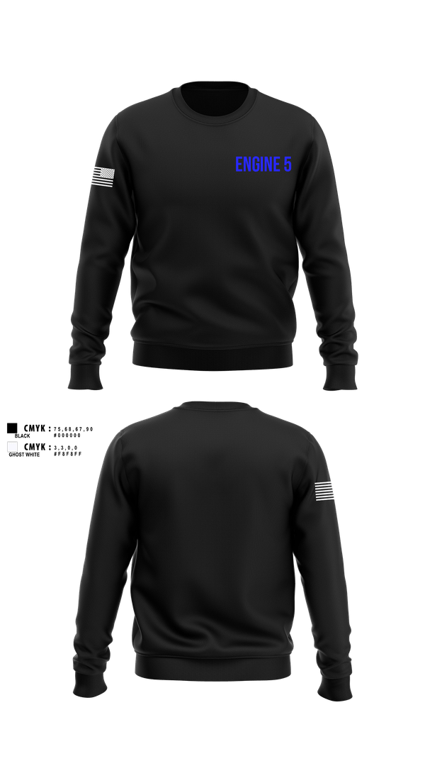Crew Neck Sweatshirt, Rescue2/Engine5, Fire Department, Teamtime, Team time, sublimation, custom sports apparel, team uniforms, spirit wear, spiritwear, sports uniforms, custom shirts, team store, custom team store, fundraiser sports, apparel fundraiser