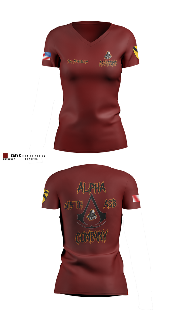Womens Short Sleeve Vneck Shirt, , Army, Teamtime, Team time, sublimation, custom sports apparel, team uniforms, spirit wear, spiritwear, sports uniforms, custom shirts, team store, custom team store, fundraiser sports, apparel fundraiser