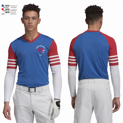 Leander High School Golf 21884690 Women's Long Sleeve V-neck Shirt - 2