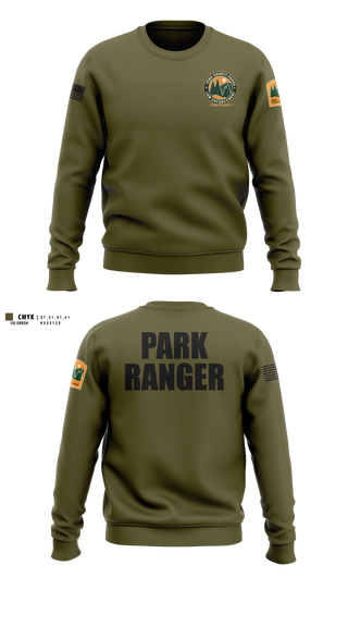Crew Neck Sweatshirt, York County Park Ranger Division, Police, Teamtime, Team time, sublimation, custom sports apparel, team uniforms, spirit wear, spiritwear, sports uniforms, custom shirts, team store, custom team store, fundraiser sports, apparel fundraiser