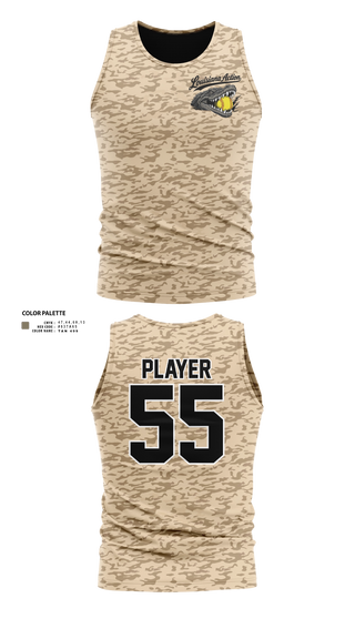 Tank Top, Louisiana Action, Softball, Teamtime, Team time, sublimation, custom sports apparel, team uniforms, spirit wear, spiritwear, sports uniforms, custom shirts, team store, custom team store, fundraiser sports, apparel fundraiser