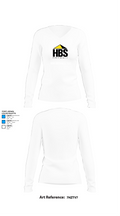 HBS Drywall, LLC 25594205 Women's Long Sleeve V-neck Shirt - 15