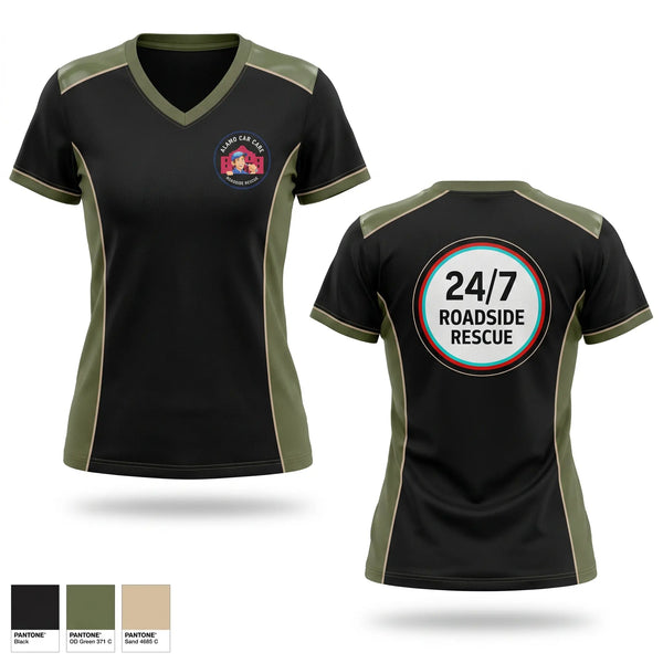 Womens Short Sleeve Vneck Shirt, Alamo car care, , Teamtime, Team time, sublimation, custom sports apparel, team uniforms, spirit wear, spiritwear, sports uniforms, custom shirts, team store, custom team store, fundraiser sports, apparel fundraiser
