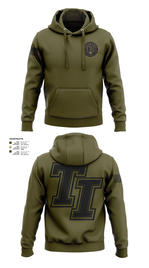 Hoodie, Texas Iron Baseball, Baseball, Teamtime, Team time, sublimation, custom sports apparel, team uniforms, spirit wear, spiritwear, sports uniforms, custom shirts, team store, custom team store, fundraiser sports, apparel fundraiser
