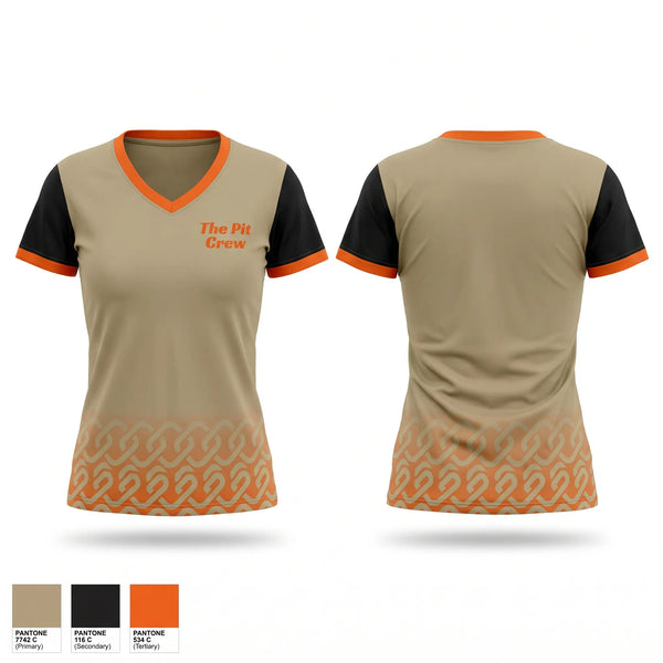 Womens Short Sleeve Vneck Shirt, The Pit Crew, Wrestling, Teamtime, Team time, sublimation, custom sports apparel, team uniforms, spirit wear, spiritwear, sports uniforms, custom shirts, team store, custom team store, fundraiser sports, apparel fundraiser