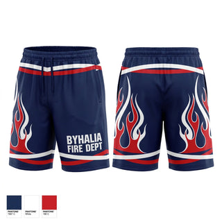 Athletic Shorts With Pockets, Byhalia Fire Dept, Fire Department, Teamtime, Team time, sublimation, custom sports apparel, team uniforms, spirit wear, spiritwear, sports uniforms, custom shirts, team store, custom team store, fundraiser sports, apparel fundraiser