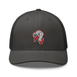 Hatch Valley High School Basketball Retro Trucker Hat | Yupoong 6606