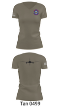 660 AMXS 4105175 Women's Short Sleeve V-neck Shirt - 6