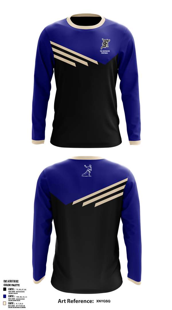 Long Sleeve Performance Shirt, The ruthless footballers, , Teamtime, Team time, sublimation, custom sports apparel, team uniforms, spirit wear, spiritwear, sports uniforms, custom shirts, team store, custom team store, fundraiser sports, apparel fundraiser