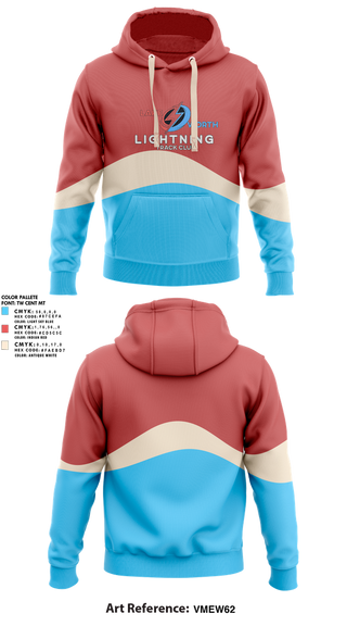 Hoodie, Lightning, Track & Field, Teamtime, Team time, sublimation, custom sports apparel, team uniforms, spirit wear, spiritwear, sports uniforms, custom shirts, team store, custom team store, fundraiser sports, apparel fundraiser