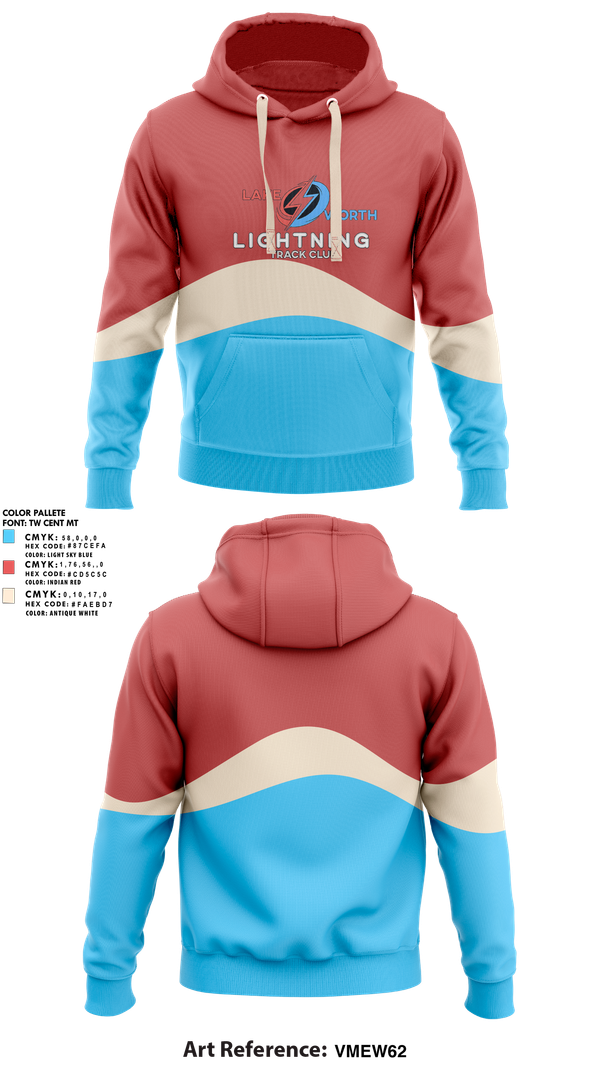 Hoodie, Lightning, Track & Field, Teamtime, Team time, sublimation, custom sports apparel, team uniforms, spirit wear, spiritwear, sports uniforms, custom shirts, team store, custom team store, fundraiser sports, apparel fundraiser