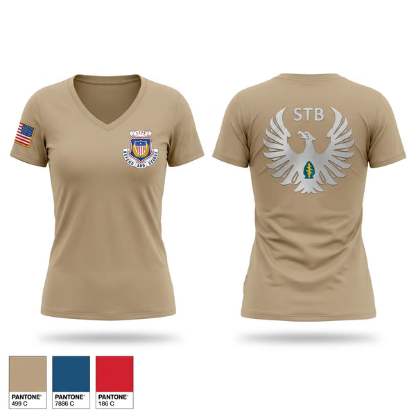 Womens Short Sleeve Vneck Shirt, 528TH S-1, Army, Teamtime, Team time, sublimation, custom sports apparel, team uniforms, spirit wear, spiritwear, sports uniforms, custom shirts, team store, custom team store, fundraiser sports, apparel fundraiser