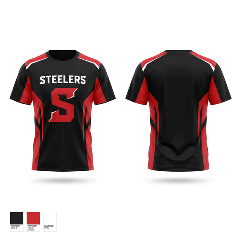 Short Sleeve Performance Shirt, STEELERS, , Teamtime, Team time, sublimation, custom sports apparel, team uniforms, spirit wear, spiritwear, sports uniforms, custom shirts, team store, custom team store, fundraiser sports, apparel fundraiser