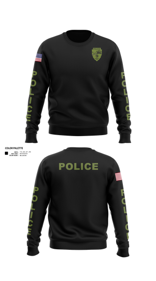 Crew Neck Sweatshirt, Peebles Police Department, Police, Teamtime, Team time, sublimation, custom sports apparel, team uniforms, spirit wear, spiritwear, sports uniforms, custom shirts, team store, custom team store, fundraiser sports, apparel fundraiser