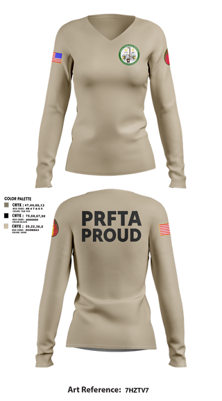 Womens Long Sleeve Vneck Shirt, FHL Garrison 2, , Teamtime, Team time, sublimation, custom sports apparel, team uniforms, spirit wear, spiritwear, sports uniforms, custom shirts, team store, custom team store, fundraiser sports, apparel fundraiser