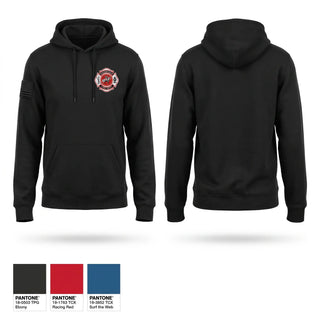 Hoodie, Edinburgh Fire Lancer Logo, EMS/EMT, Teamtime, Team time, sublimation, custom sports apparel, team uniforms, spirit wear, spiritwear, sports uniforms, custom shirts, team store, custom team store, fundraiser sports, apparel fundraiser