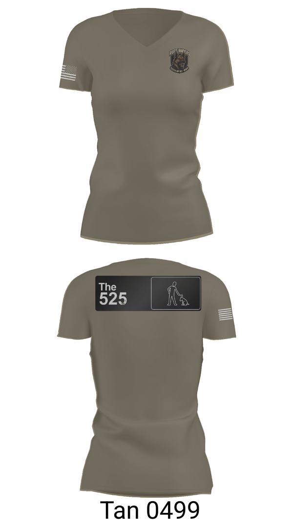 Womens Short Sleeve Vneck Shirt, 525th MWD DET, Army, Teamtime, Team time, sublimation, custom sports apparel, team uniforms, spirit wear, spiritwear, sports uniforms, custom shirts, team store, custom team store, fundraiser sports, apparel fundraiser