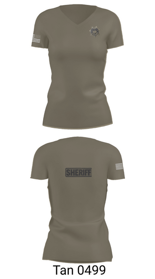 Womens Short Sleeve Vneck Shirt, Monroe County Sheriff‘S Department, Police, Teamtime, Team time, sublimation, custom sports apparel, team uniforms, spirit wear, spiritwear, sports uniforms, custom shirts, team store, custom team store, fundraiser sports, apparel fundraiser