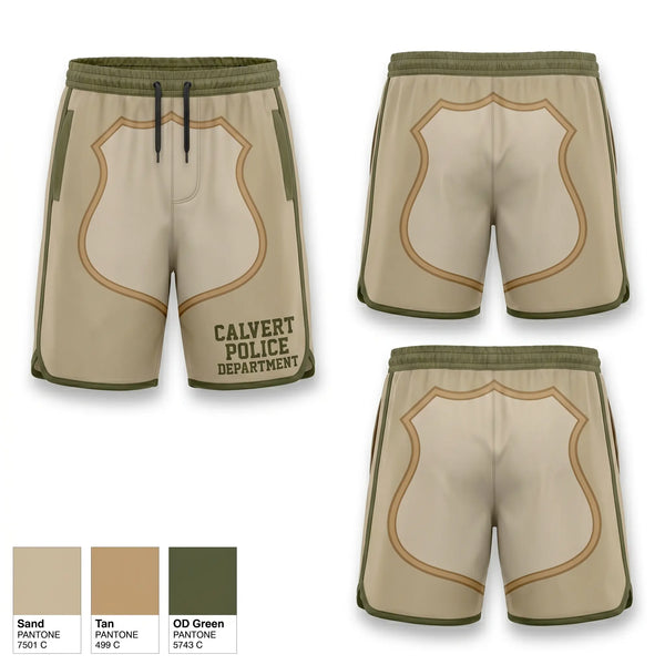 Athletic Shorts With Pockets, CALVERT POLICE DEPARTMENT, Police, Teamtime, Team time, sublimation, custom sports apparel, team uniforms, spirit wear, spiritwear, sports uniforms, custom shirts, team store, custom team store, fundraiser sports, apparel fundraiser