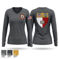 Cornell NROTC Women's Long Sleeve V-neck Shirt - 1