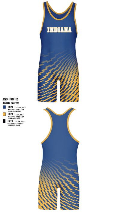 INDIANA AAU 91517132 Wrestling Singlet - 3