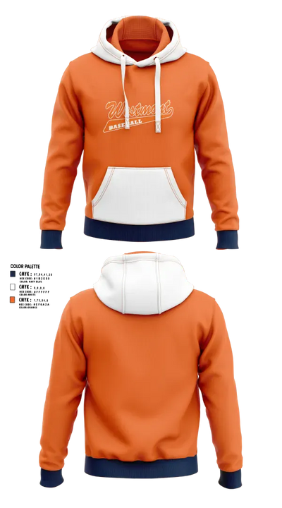Westmont Youth Baseball 21491450 Hoodie - 7