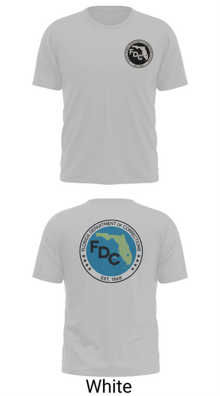 Old School Cotton Feel Shirt, Florida Department of Corrections, Police, Teamtime, Team time, sublimation, custom sports apparel, team uniforms, spirit wear, spiritwear, sports uniforms, custom shirts, team store, custom team store, fundraiser sports, apparel fundraiser