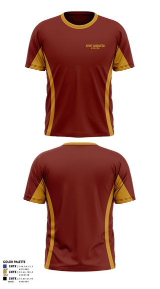 Short Sleeve Performance Shirt, Sport LangostasBLUE MACAW, Men's Soccer, Teamtime, Team time, sublimation, custom sports apparel, team uniforms, spirit wear, spiritwear, sports uniforms, custom shirts, team store, custom team store, fundraiser sports, apparel fundraiser