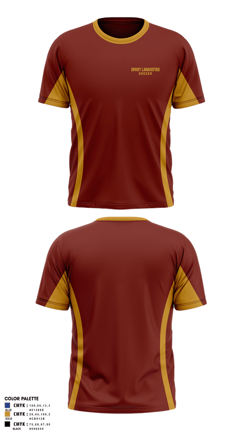 Short Sleeve Performance Shirt, Sport LangostasBLUE MACAW, Men's Soccer, Teamtime, Team time, sublimation, custom sports apparel, team uniforms, spirit wear, spiritwear, sports uniforms, custom shirts, team store, custom team store, fundraiser sports, apparel fundraiser