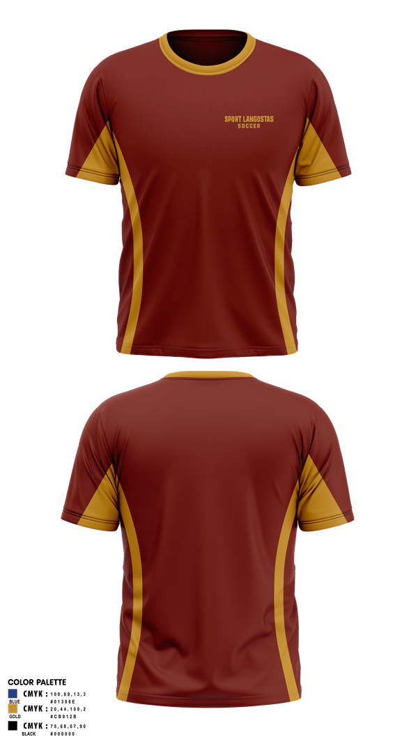 Short Sleeve Performance Shirt, Sport LangostasBLUE MACAW, Men's Soccer, Teamtime, Team time, sublimation, custom sports apparel, team uniforms, spirit wear, spiritwear, sports uniforms, custom shirts, team store, custom team store, fundraiser sports, apparel fundraiser