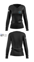 Prince William Bike Team 23723896 Women's Long Sleeve V-neck Shirt - 1