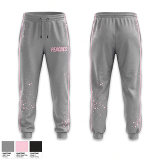 Sweatpants, Peaches, Softball, Teamtime, Team time, sublimation, custom sports apparel, team uniforms, spirit wear, spiritwear, sports uniforms, custom shirts, team store, custom team store, fundraiser sports, apparel fundraiser