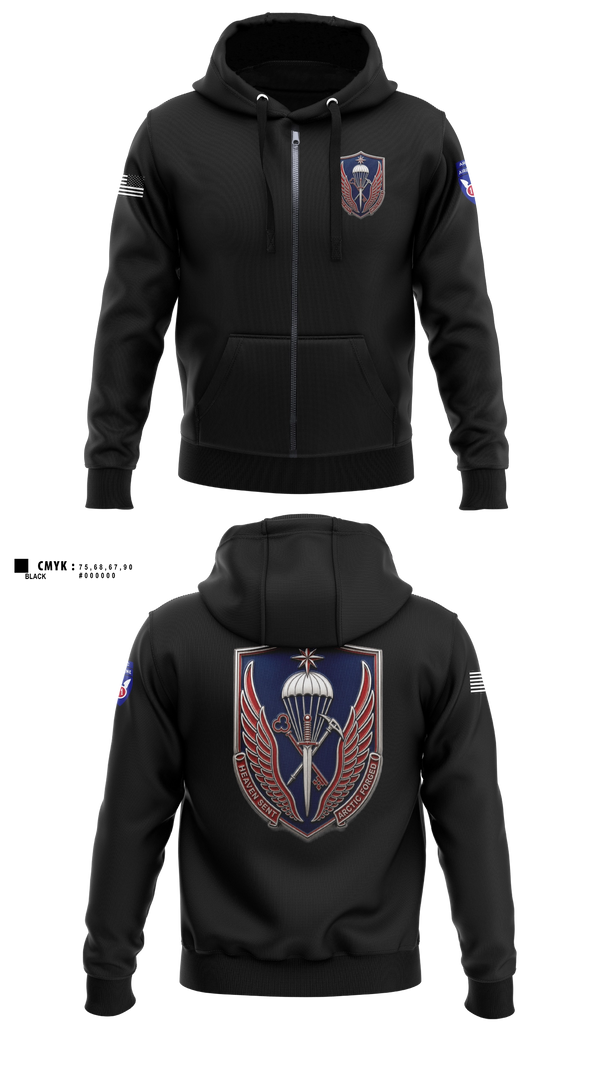 Zip Hoodie, 11th ADSB, Army, Teamtime, Team time, sublimation, custom sports apparel, team uniforms, spirit wear, spiritwear, sports uniforms, custom shirts, team store, custom team store, fundraiser sports, apparel fundraiser
