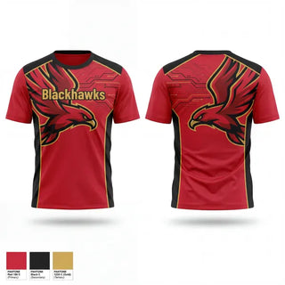 Short Sleeve Performance Shirt, Raleigh Blackhawks, Baseball, Teamtime, Team time, sublimation, custom sports apparel, team uniforms, spirit wear, spiritwear, sports uniforms, custom shirts, team store, custom team store, fundraiser sports, apparel fundraiser
