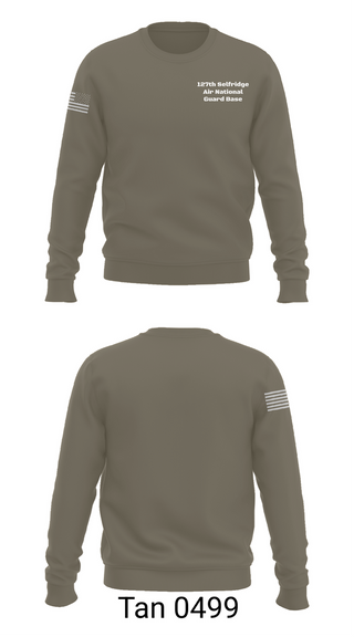 Crew Neck Sweatshirt, 127th Selfridge Air National Guard Base, Air Force, Teamtime, Team time, sublimation, custom sports apparel, team uniforms, spirit wear, spiritwear, sports uniforms, custom shirts, team store, custom team store, fundraiser sports, apparel fundraiser