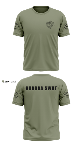 Short Sleeve Performance Shirt, Aurora SWAT, Police, Teamtime, Team time, sublimation, custom sports apparel, team uniforms, spirit wear, spiritwear, sports uniforms, custom shirts, team store, custom team store, fundraiser sports, apparel fundraiser