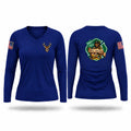 Champaign Fire Women's Long Sleeve V-neck Shirt - 1