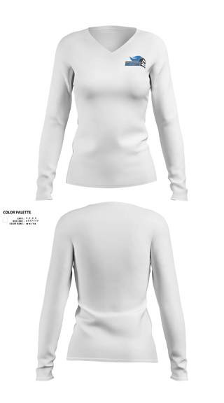 Womens Long Sleeve Vneck Shirt, Mount Saint Mary College Swimming, Swimming, Teamtime, Team time, sublimation, custom sports apparel, team uniforms, spirit wear, spiritwear, sports uniforms, custom shirts, team store, custom team store, fundraiser sports, apparel fundraiser