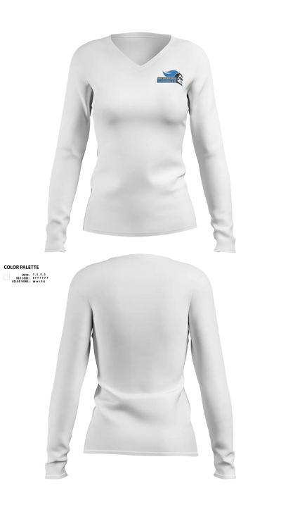 Mount Saint Mary College Swimming Women's Long Sleeve V-neck Shirt - 23