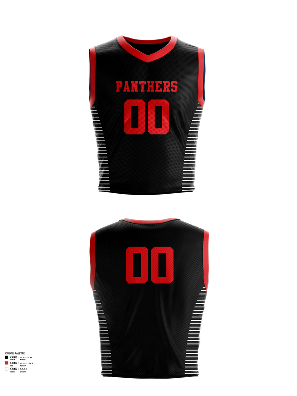 Panthers Mens Reversible Basketball Jersey (white side/black side) - 3