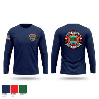Long Sleeve Performance Shirt, Lake Mishnock Fire Rescue, Fire Department, Teamtime, Team time, sublimation, custom sports apparel, team uniforms, spirit wear, spiritwear, sports uniforms, custom shirts, team store, custom team store, fundraiser sports, apparel fundraiser