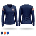 Auburn NROTC 32133170 Women's Long Sleeve V-neck Shirt - 1